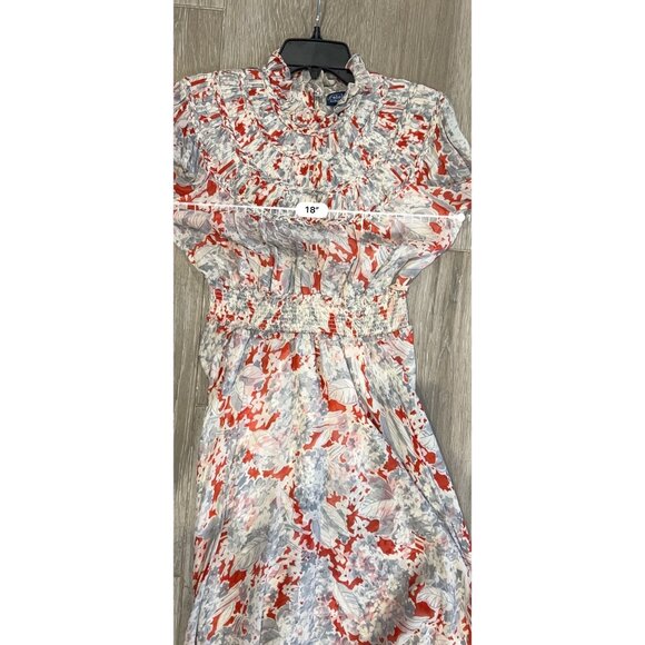 NEW POLO RALPH LAURENFloral Crinkled Georgette Dress In Basil Floral SIZE 4 - Picture 10 of 11